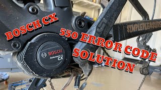 Bosch CX 550 Error Code Solution [upl. by Eednahs156]