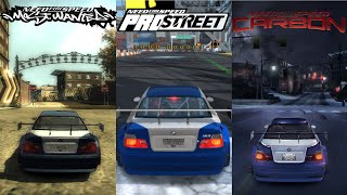 NFS BMW M3 GTR  Most Wanted Carbon and Prostreet [upl. by Akihc]