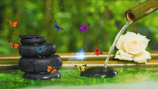 🦋 Serene Piano Music with Flowing Water amp Birds Chirping  Nature Sounds for Relaxation and Peace 🎶 [upl. by Arramat]