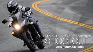 2015 Honda CBR300R  Entry Sport Shootout Pt 3  MotoUSA [upl. by Previdi433]