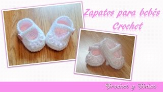 Como tejer zapaticos escarpines crochet ganchillo para bebé – Parte 2 [upl. by Yrolg]