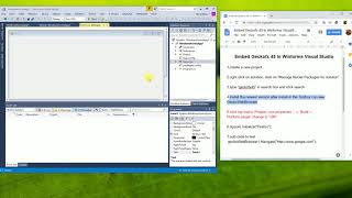 Embed Geckofx 45 in Winforms Visual Studio [upl. by Aluk931]