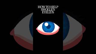 How to help swollen eyelids  eye infections health shorts [upl. by Anallese35]