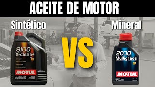 Aceite SINTÉTICO vs MINERAL ¿Cuál es mejor y Por qué [upl. by Korie]