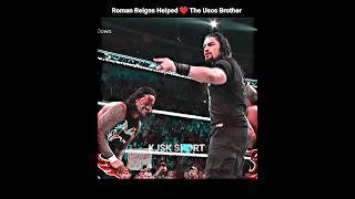 Roman Reigns Helped ♥️ The Usos Brother  romanreigns wwe youtubeshorts [upl. by Sesom]