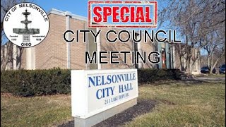 Nelsonville City Council Special Meeting 07252024 [upl. by Ymirej512]