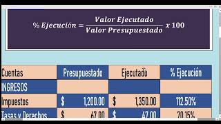 Estado de Ejecución Presupuestaria Teoría [upl. by Willie]