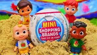 Cocomelon Friends opening 5 Surprise Toys Mini Brands  Pretend Play with Cocomelon Toys [upl. by Luise]