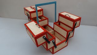 Make An Amazing Toolbox From Pallet and Scrap  Homemade Smart and Versatile Toolbox [upl. by Arima387]