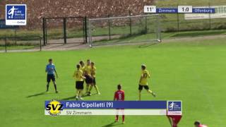 BJunioren  SV Zimmern vs Offenburger FV 10  Fabio Cipolletti [upl. by Ibson]