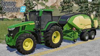 Baling Hay Farming Simulator 23 [upl. by Aicirt]