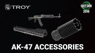 Troy Industries AK47 Accessories  SHOT Show 2016 [upl. by Doherty556]