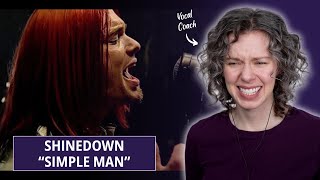 Shinedown Reaction  Vocal Coach hears Brent Smith for the first time singing quotSimple Manquot [upl. by Lakin]