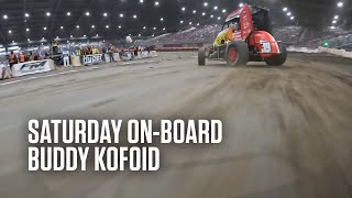 OnBoard Buddy Kofoid Chases Logan Seavey During Saturday Feature At 2024 Chili Bowl [upl. by Yokoyama357]