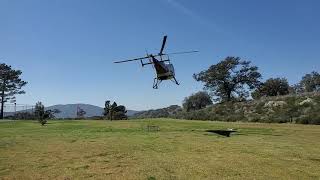 Enstrom 480B Helicopter landing [upl. by Judie]