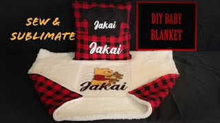 DIY baby blanket  Sublimate baby blanket  Sew Baby Blanket [upl. by Ulric]