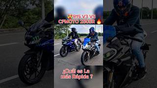 Yamaha R15 V3 VS CFMoto 250SR 🔥 motos yamahar15 cfmoto250sr viral r15v3 short [upl. by Quintie205]