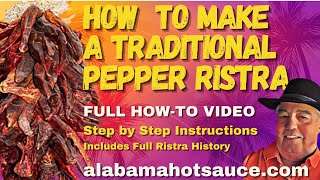 How to Make a Pepper Ristra  Step by Step Instructions  Includes Ristra History alabamahotsauce [upl. by Ailedroc532]