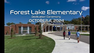 Forest Lake Elementary Dedication Ceremony October 4 2024 [upl. by Llennaj908]