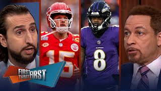 Chiefs vs Ravens in Week 1 opener Who is the biggest threat in the AFC  NFL  FIRST THINGS FIRST [upl. by Becker]