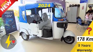 2024 Bajaj RE ETec Electric Auto Rickshaw  EV Three wheeler  Price  Range  Warranty Review [upl. by Landrum]