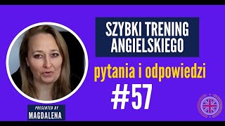 Szybki Trening Angielskiego  Pytania I Odpowiedzi  meeting 57 [upl. by Gilbertine]