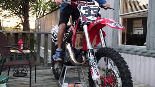 1998 HONDA CR 125 FIRST START [upl. by Krysta]