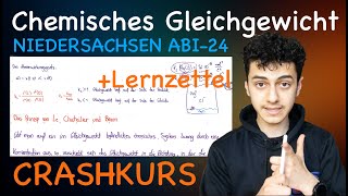 chemisches Gleichgewicht AbiCrashkurs Niedersachsen 24 komplette Zusammenfassung  Lernzettel [upl. by Boff]