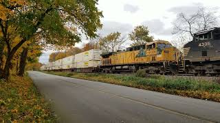 UP 6706 patched CNW trails NS 28X near Pinola IN [upl. by Dasa]