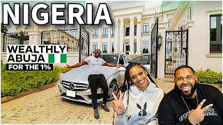 AMERICANS REACT TO MOST WEALTHY NEIGHBORHOODS IN ABUJA NIGERIA [upl. by Selemas663]