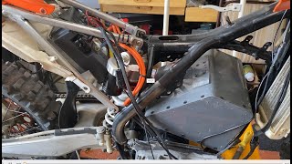 Building a 2017 KTM Electric Motorcycle with QS138 70H V3 motor and EM260SP2 Controller [upl. by Airdnaz]