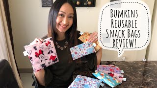 Bumkins Reusable Snack Bags REVIEW 2019 [upl. by Kris543]