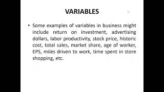 Topic 18  Variables and its types [upl. by Natsirt]