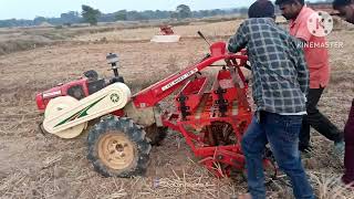 Power tiller seed drill attachment [upl. by Aikemot]