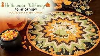 How to Make a Point of View Folded Star Table Topper  a Shabby Fabrics Tutorial [upl. by Crispin409]