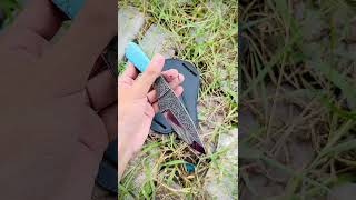 Handmade D2 steel Hand Engraved skinner knife with leather sheath ❤️😍shorts viralvideo [upl. by Whiffen]