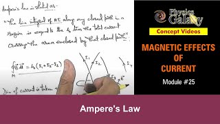 Class 12 Physics  Magnetic field  25 Amperes Law  For JEE amp NEET [upl. by Nirrej536]