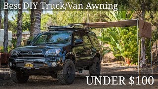 DIY Truck Awning  Under 100 [upl. by Oht385]