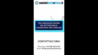 Cerchi lavoro nel settore delle lavorazioni meccaniche [upl. by Arrek]