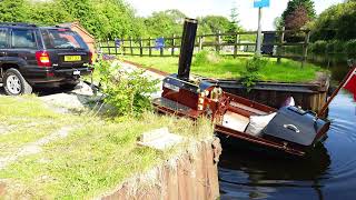 03 Launching Nessie into the Leeds amp Liverpool canal [upl. by Ahsemik]