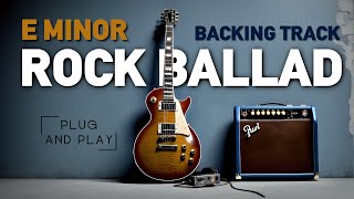 Rock Ballad Backing Track in E Minor [upl. by Anwahsed]