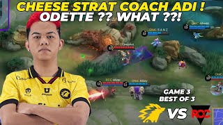 ODETTE CHEESE STRAT ALA COACH ADI  ONIC vs RCC Game 3  KBreakdown [upl. by Geilich]