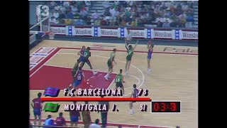 BARÇAJOVENTUT FINAL LLIGA 199091  4T PARTIT [upl. by Eendys]