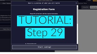 freeCodeCamp  Learn HTML Form Step 29 [upl. by Urina353]