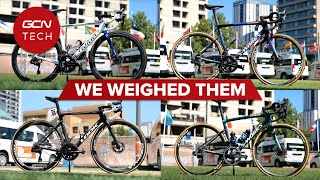 Which World Tour Team Has The LIGHTEST Bike [upl. by Pheni]