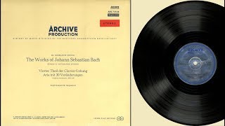 Ralph Kirkpatrick harpsichord Johann Sebastian Bach Goldberg Variationen BWV 988 [upl. by Linc]