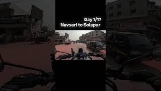 Day 1 Navsari to Solapur Ride to Kanniyakumari indiabikeweek automobile [upl. by Ehcar]