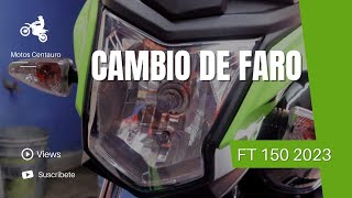 como cambiar foco de fabrica a foco hiperled a ft 150 ts [upl. by Enaywd]