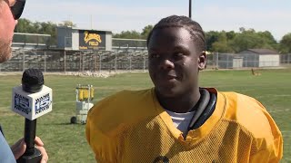 Jordan Davis full interview at Snider High School football practice on 91724 [upl. by Randa47]