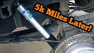 Bilstein 5100 Shock Absorber 5k mile review [upl. by Datnow]